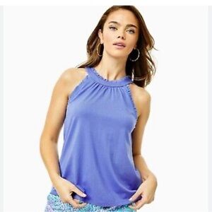 Lily Pulitzer Jerrice Ruffle Halter Top. Size XS